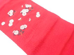 リサイクル　手織紬菊模様織出し名古屋帯